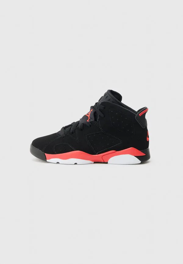 Кроссовки jordan 6 retro унисекс с высоким верхом Jordan, Black/Light Crimson