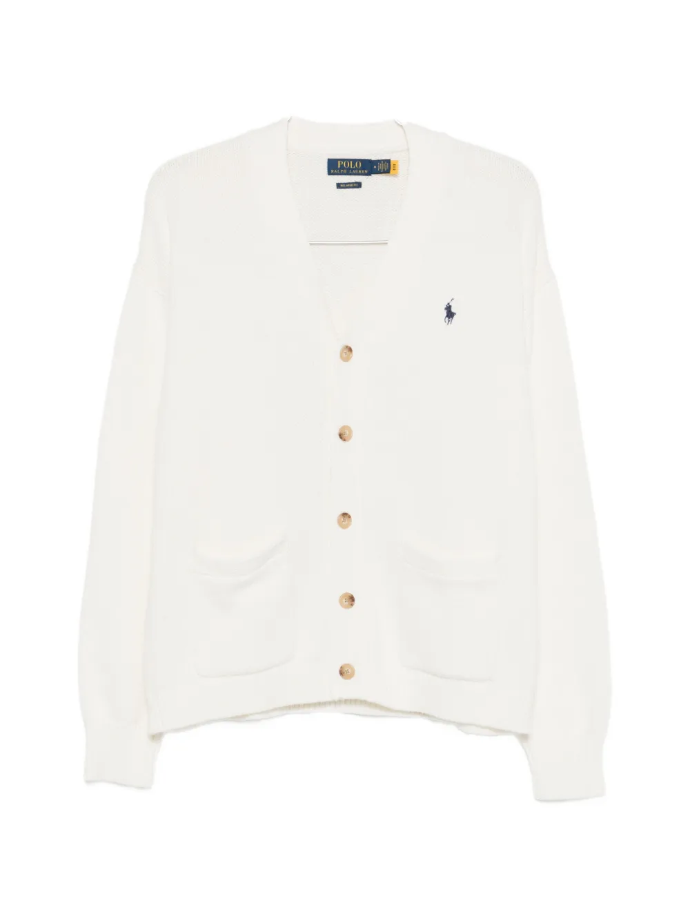 

Кардиган с пуговицами и карманами Polo Ralph Lauren, бежевый