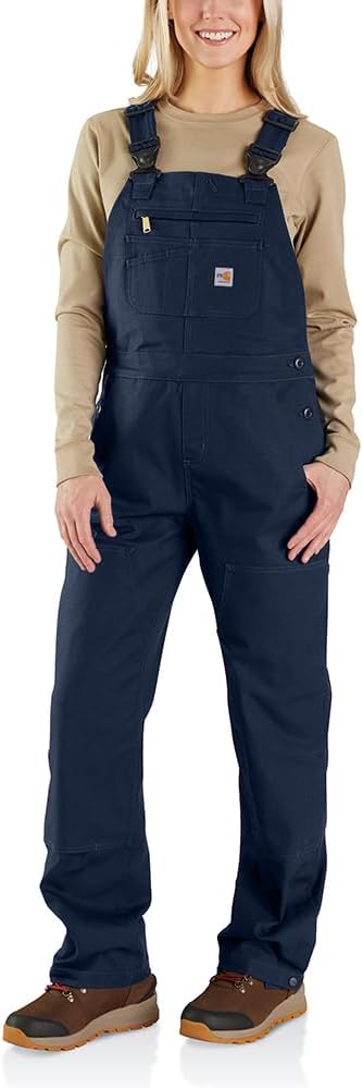 

Женский огнестойкий комбинезон Carhartt Rugged Flex с нагрудником свободного кроя, Dark Navy