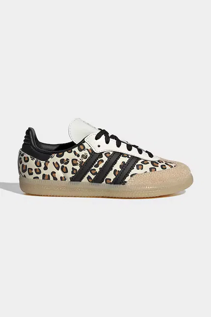 Кроссовки с животным принтом SAMBA OG Adidas Originals, бежевый