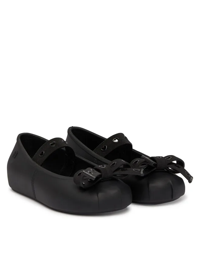 Балетки мини Melissa Sophie Crush Bb 37838 черные — фото 2