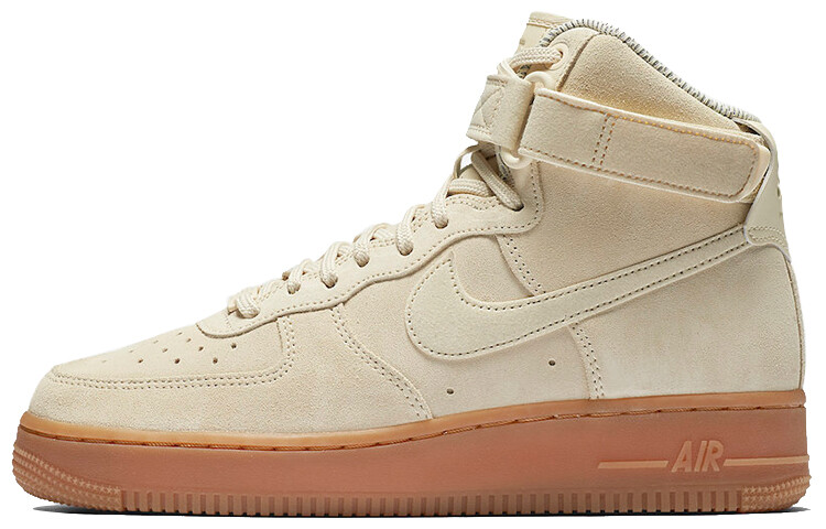 

Кроссовки Nike Air Force 1 Skateboard Shoes Women's High-Top Light Brown