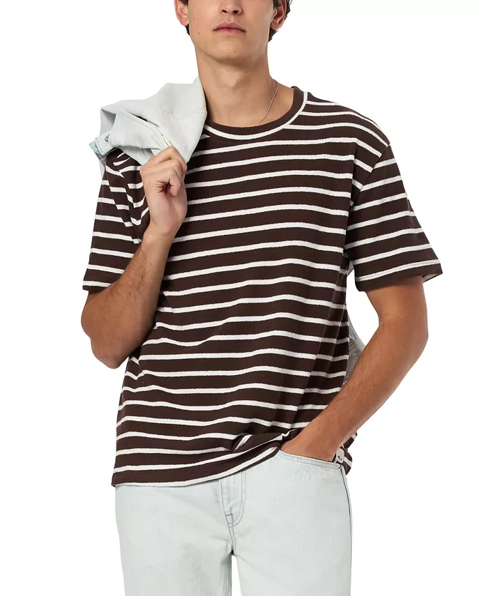 

Мужская футболка Kosta Striped Regular Fit Buffalo David Bitton, белый