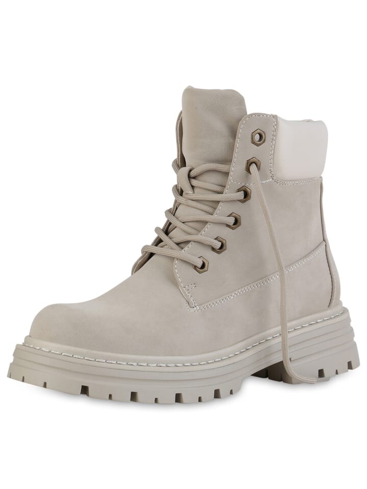 

Ботильоны VAN HILL Worker Boots Eleanor, бежевый