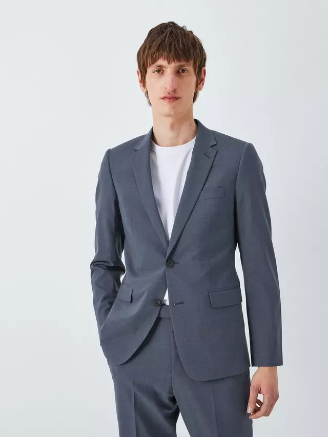 

Куртка John Lewis Kin Leo Wool Blend Slim Fit Suit, цвет airforce blue