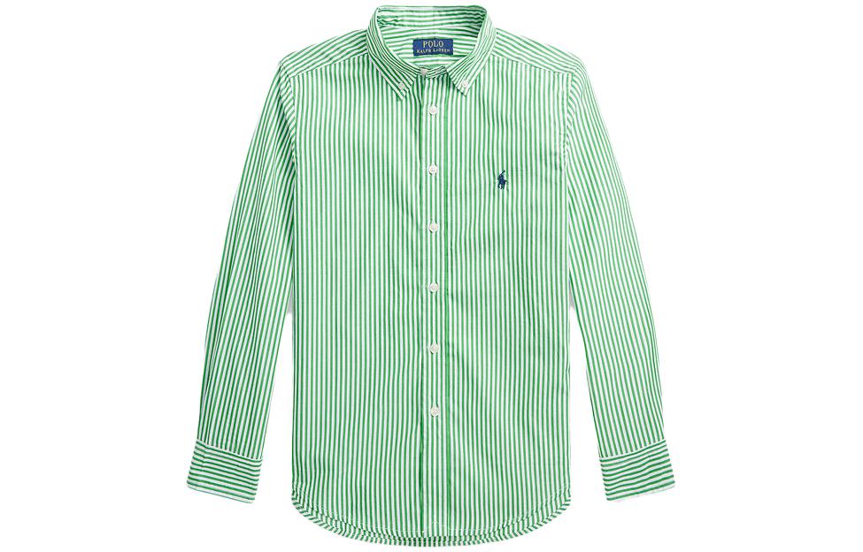 

Детская зеленая футболка поло Ralph Lauren SS23