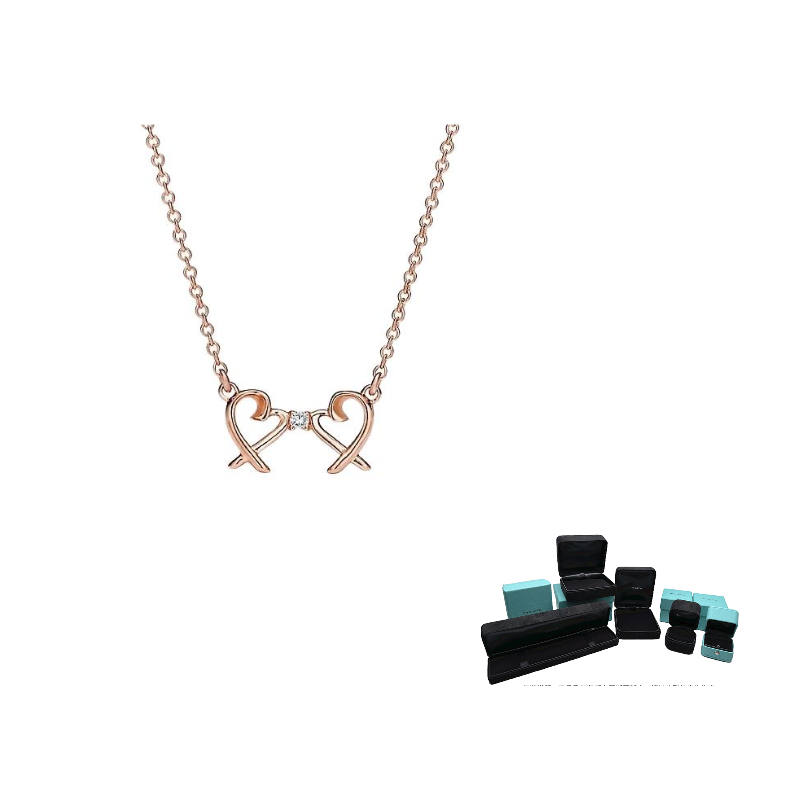 

TIFFANY & CO. Paloma Picasso 18K Rose Gold, Diamond Necklaces Unisex Rose Gold