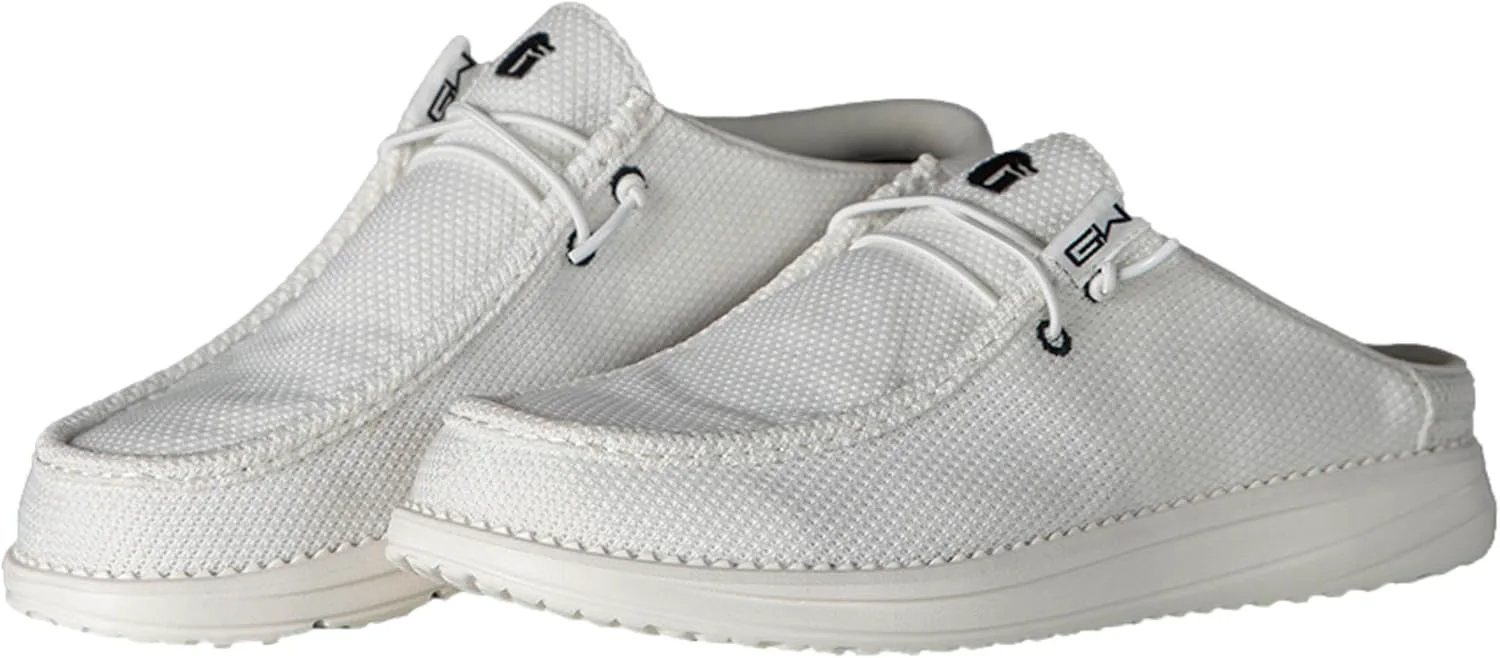 Мужские походные туфли Gator Waders Outback - дышащие мюли без задника - удобная посадка без шнуровки - ультралегкая амортизация - анатомическая посадка, белый