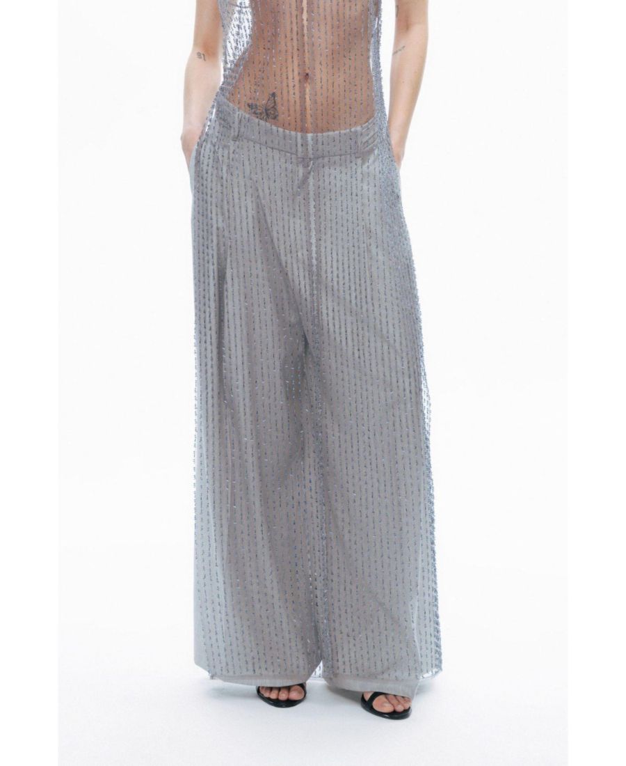 

Женские брюки с детальной отделкой талии NOCTURNE, Grey