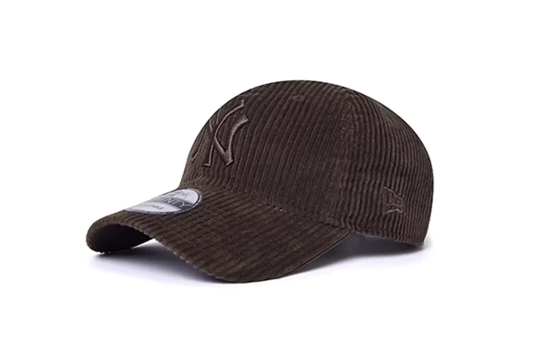 

New Era Хлопковая бейсболка из вельвета унисекс тёмно-коричневого цвета, Dark Brown