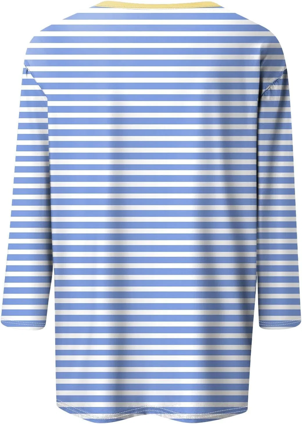Женская блуза с квадратным вырезом и рукавом 3/4, Light Blue — фото 3
