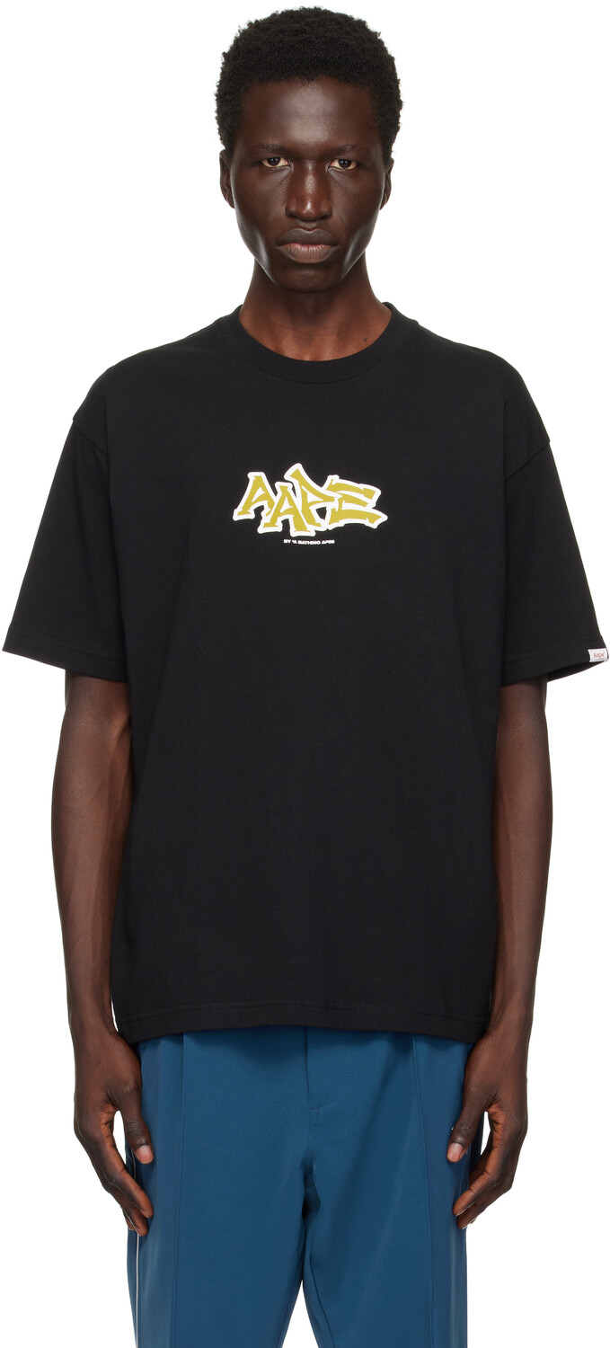 

Футболка с темой AAPE by A Bathing Ape, черный