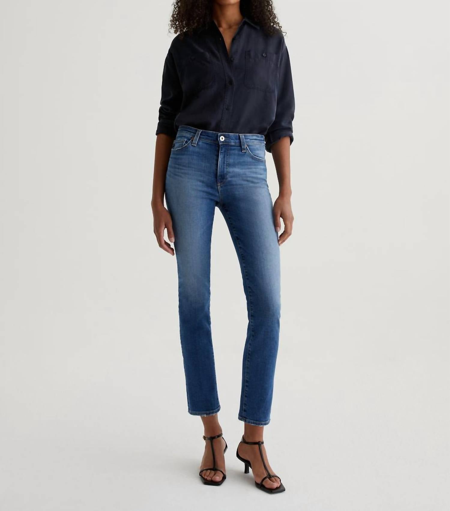 

Джинсы Mari Jean In Oceanside AG Jeans, Oceanside