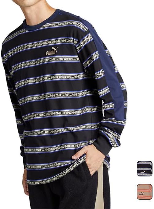 

Футболка PUMA Casual CORE HERITAGE LS Jacquard 683779, мужская, осень/зима 2024, цвет: черный (01)