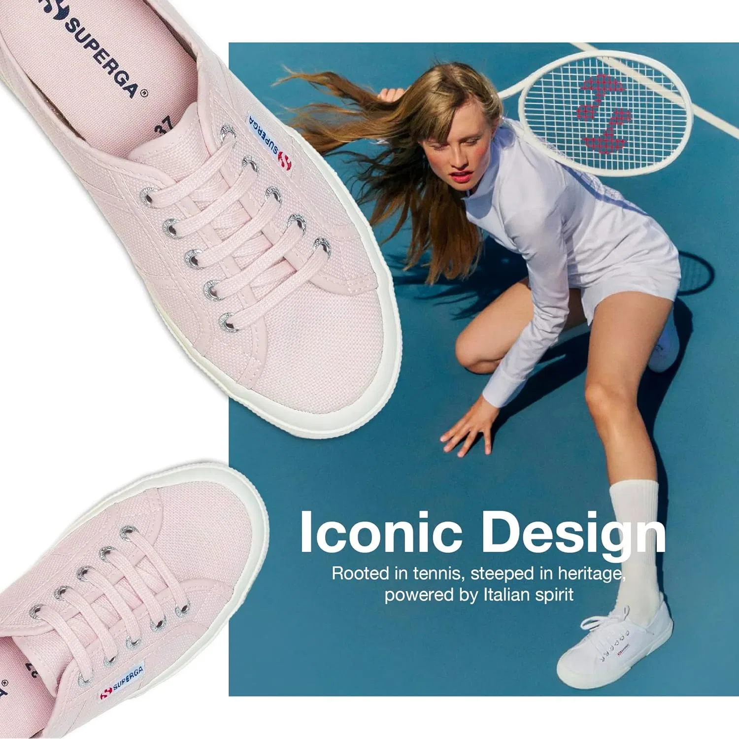 Кроссовки Superga Unisex 2750 Cotu Classic, 2-Pink Ish F Avorio — фото 4