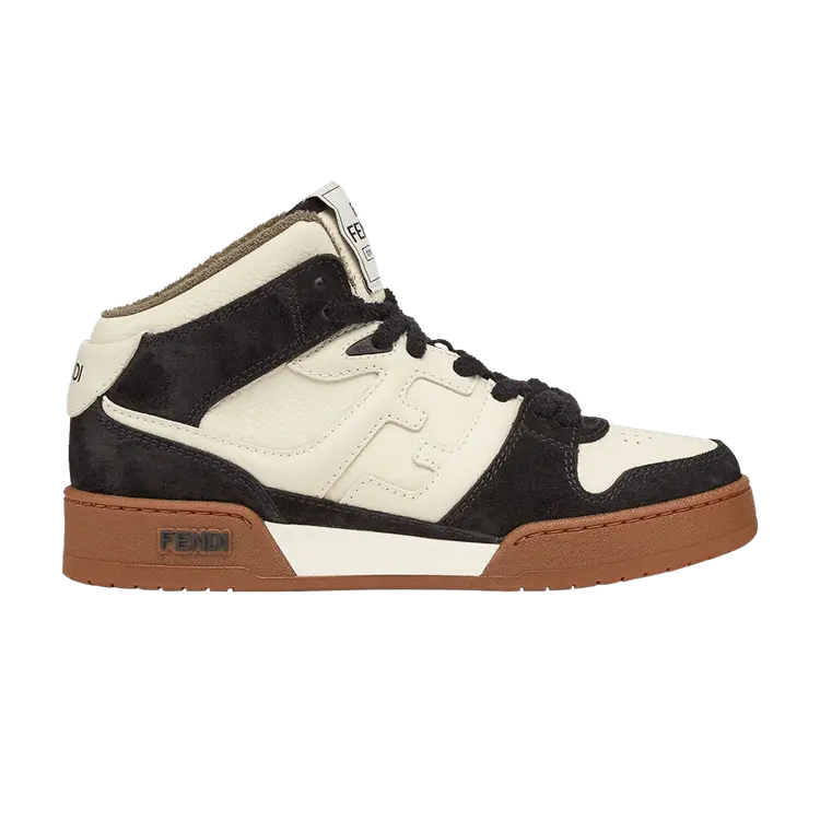 Кроссовки Fendi Wmns Match High White Black, белый