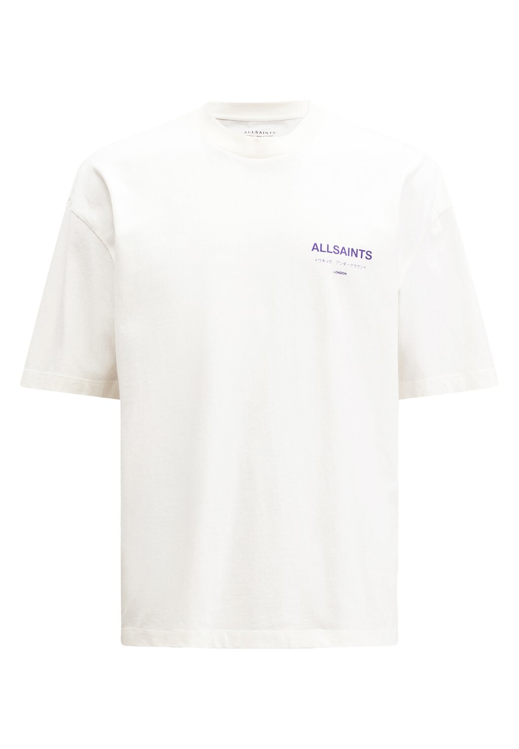 

Футболка с принтом UNDERGROUND CREW AllSaints, белый