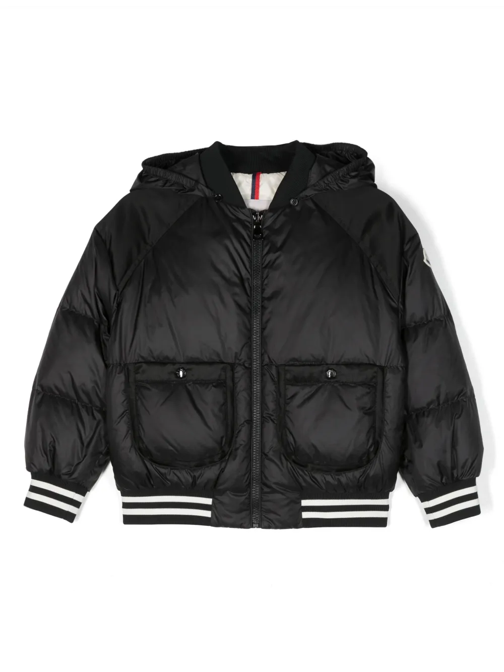 

Пуховик Martha с капюшоном Moncler Enfant, черный