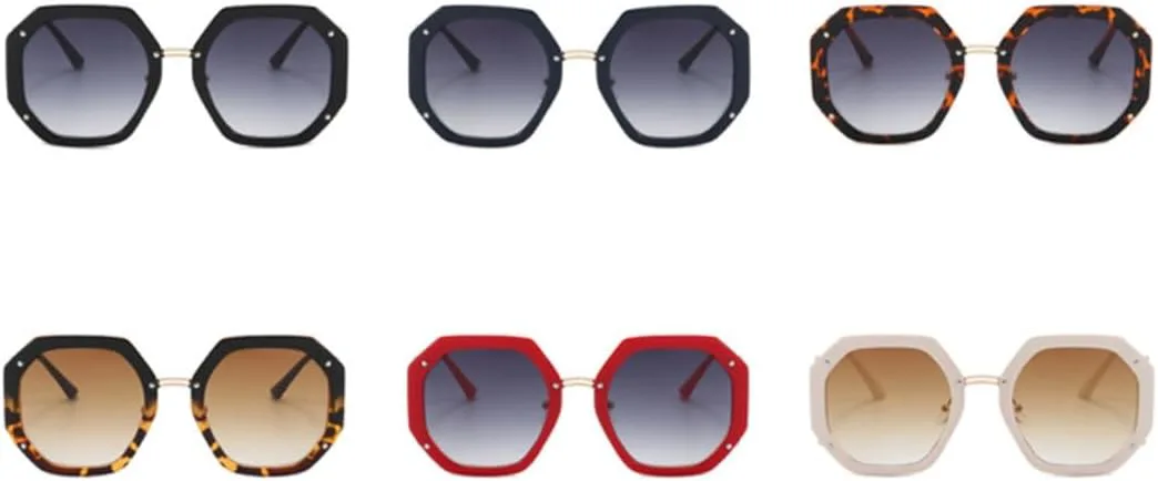 

Солнцезащитные очки с защитой UV400 | Увеличенная металлическая оправа | для женщин и мужчин, для занятий спортом на открытом воздухе и вождения DSVIGF, Beige Tea