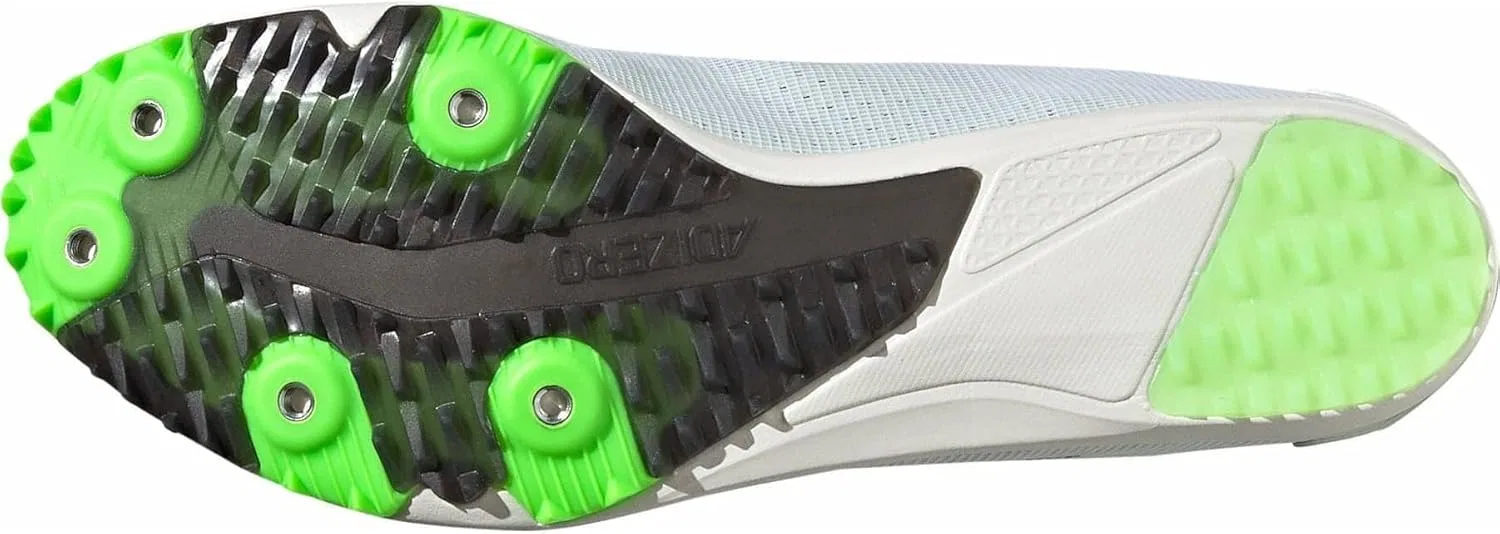 Кроссовки Adidas Unisex Adizero XCS Low (не для футбола), Ftwr White Night Met Solar Green — фото 2