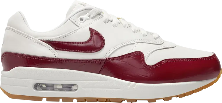 

Кроссовки Wmns Air Max 1 LX 'Team Red Croc', кремовый, Бежевый, Кроссовки Wmns Air Max 1 LX 'Team Red Croc', кремовый