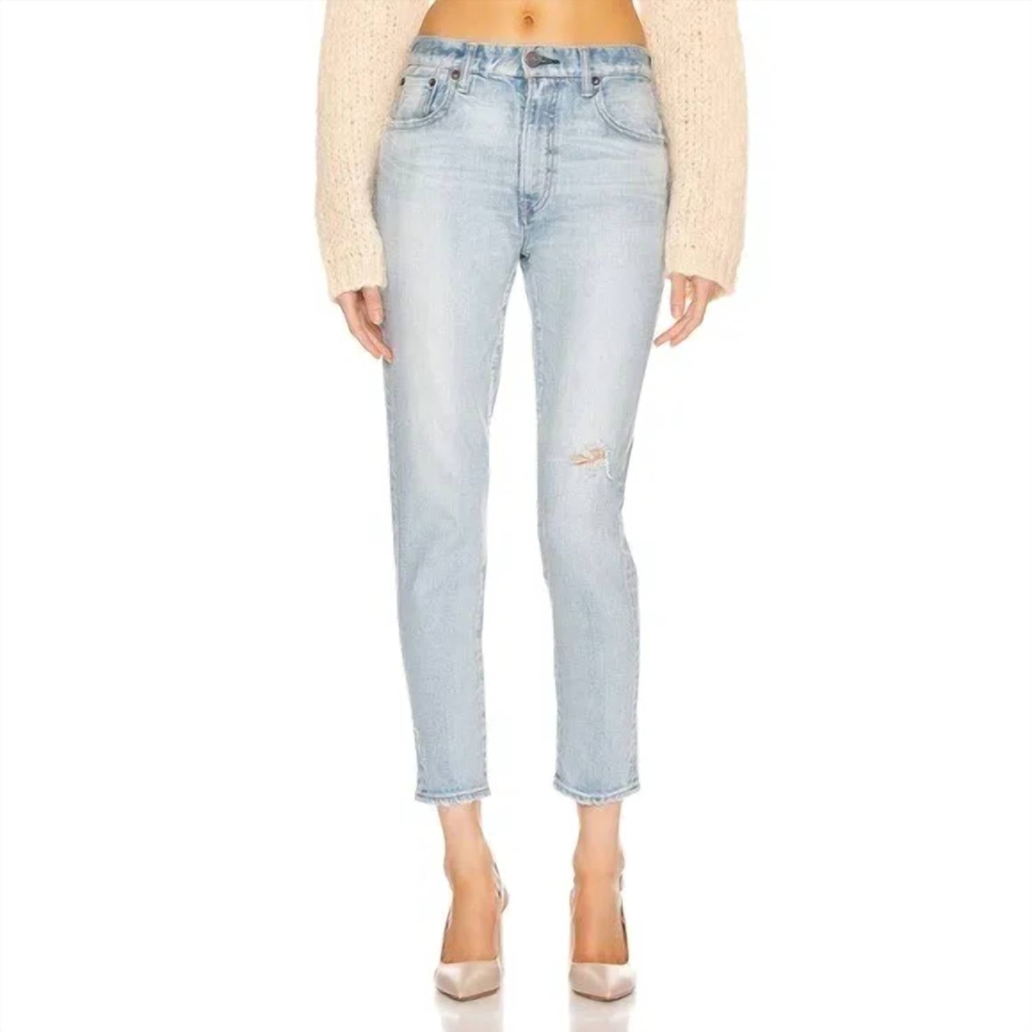 

Винтажные джинсы Hillrose светло-голубого цвета Moussy