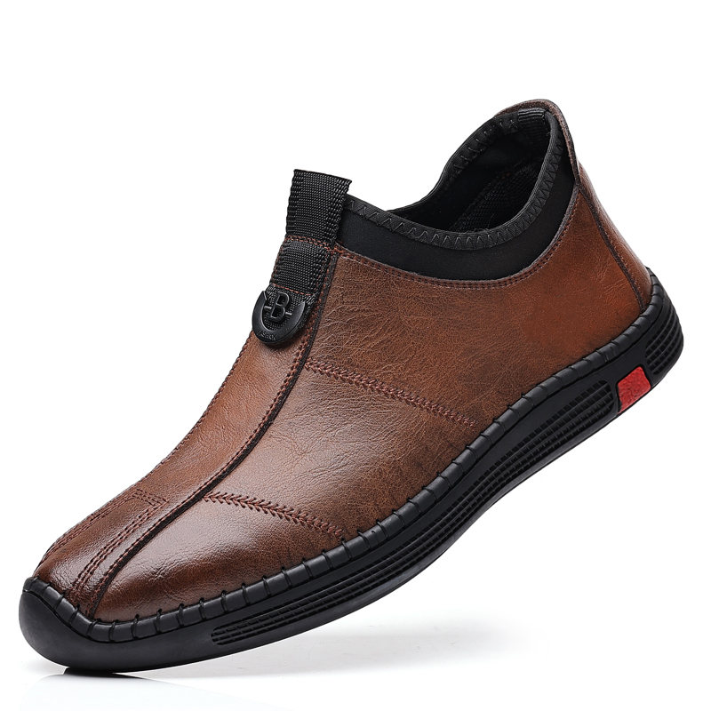 

Captain illy Коричневые мужские повседневные туфли без подкладки, цвет Brown Unlined Shoes