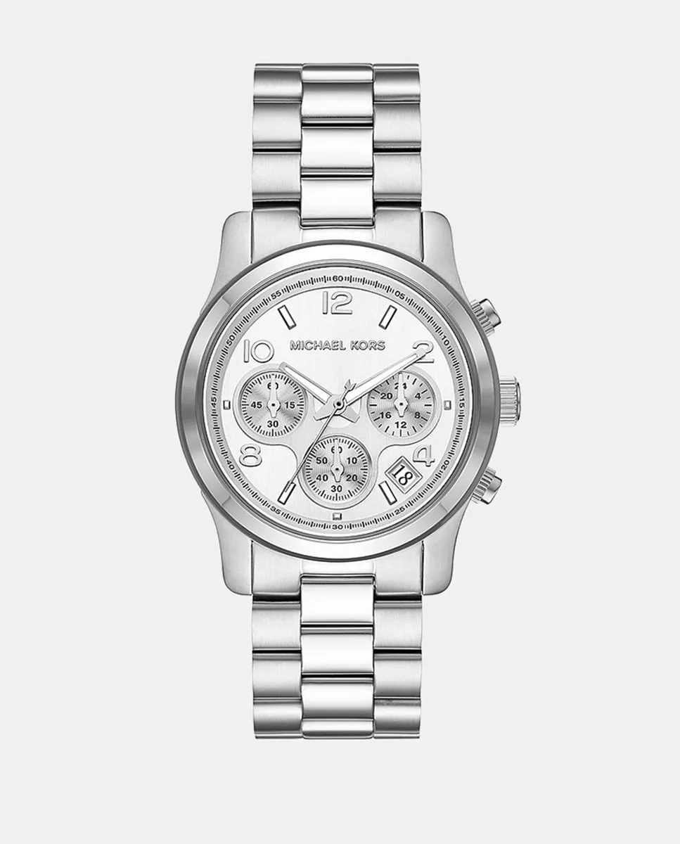 

Женские часы-хронограф Runway MK7325 из стали Michael Kors, серебряный