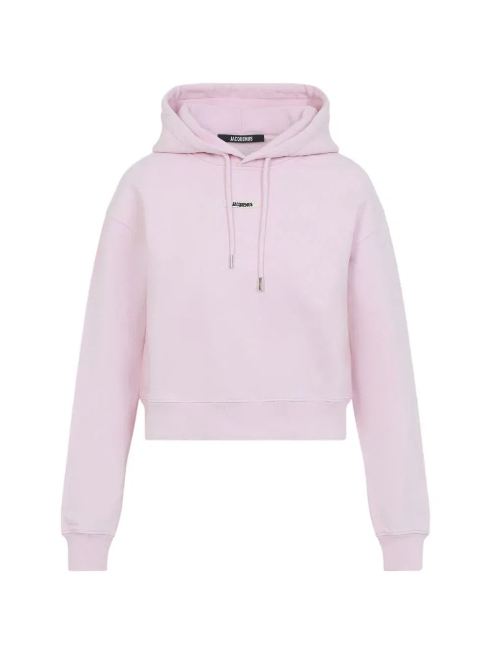Укороченный свитер с капюшоном и серебристыми акцентами Jacquemus, Purple