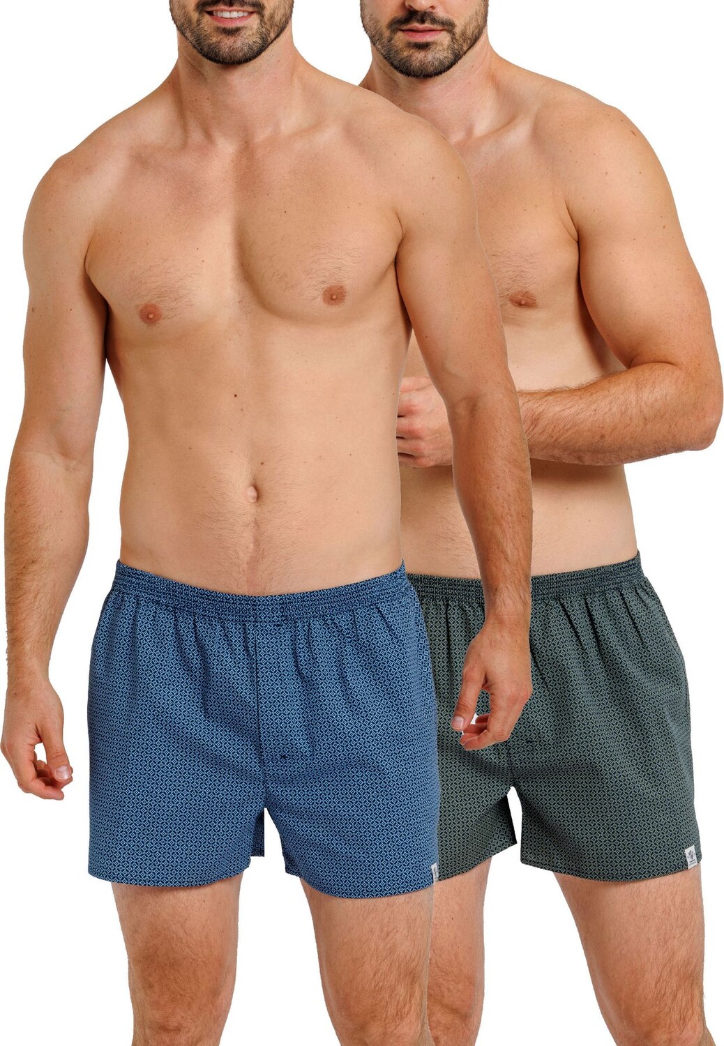 

Боксеры Haasis Bodywear 2er-Set: Boxershorts, цвет navy/print