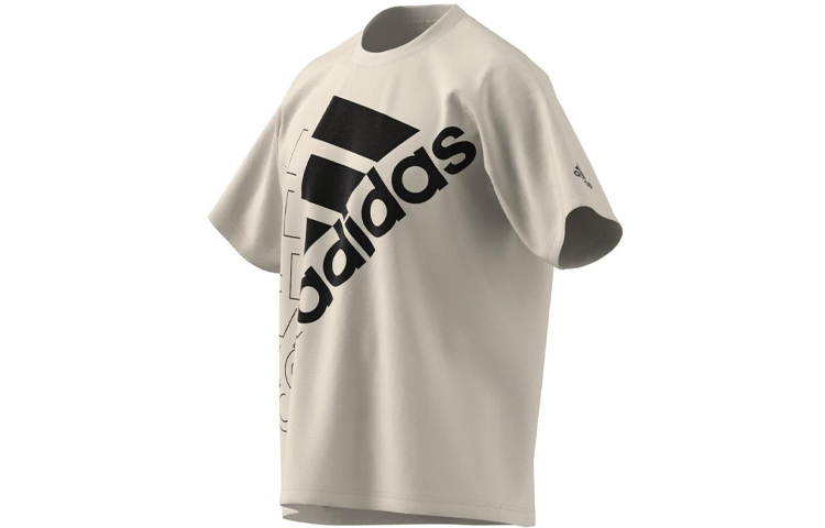 Бесплатная доставка Футболка Essentials Logo Unisex Adidas, Желтый Белый — фото 3