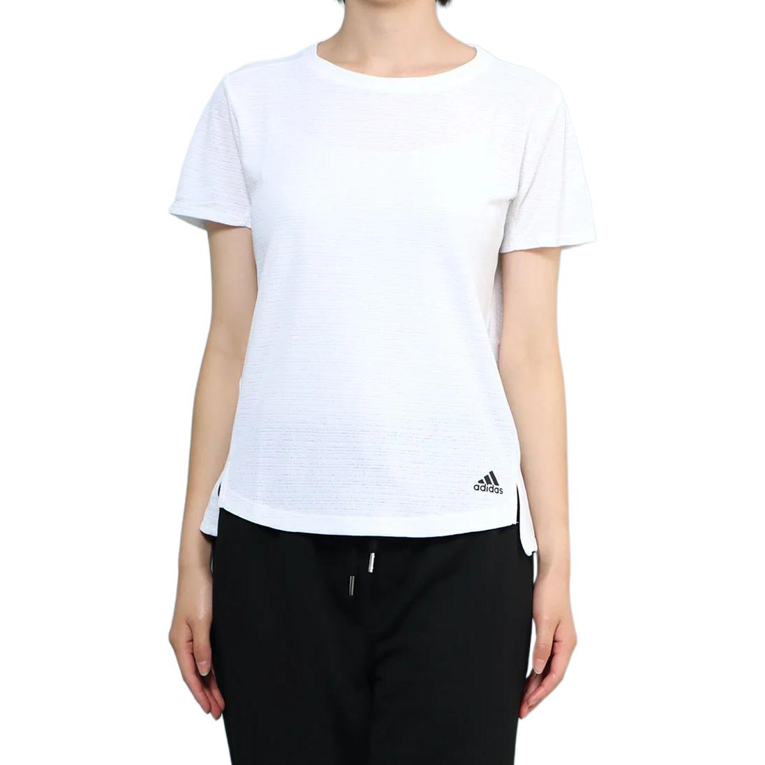

Adidas Обычная футболка женская белая, Белый, Adidas Обычная футболка женская белая