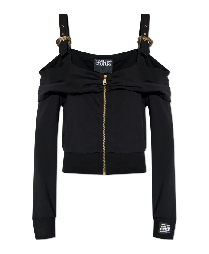 

Толстовка с логотипом Versace Jeans Couture, черный