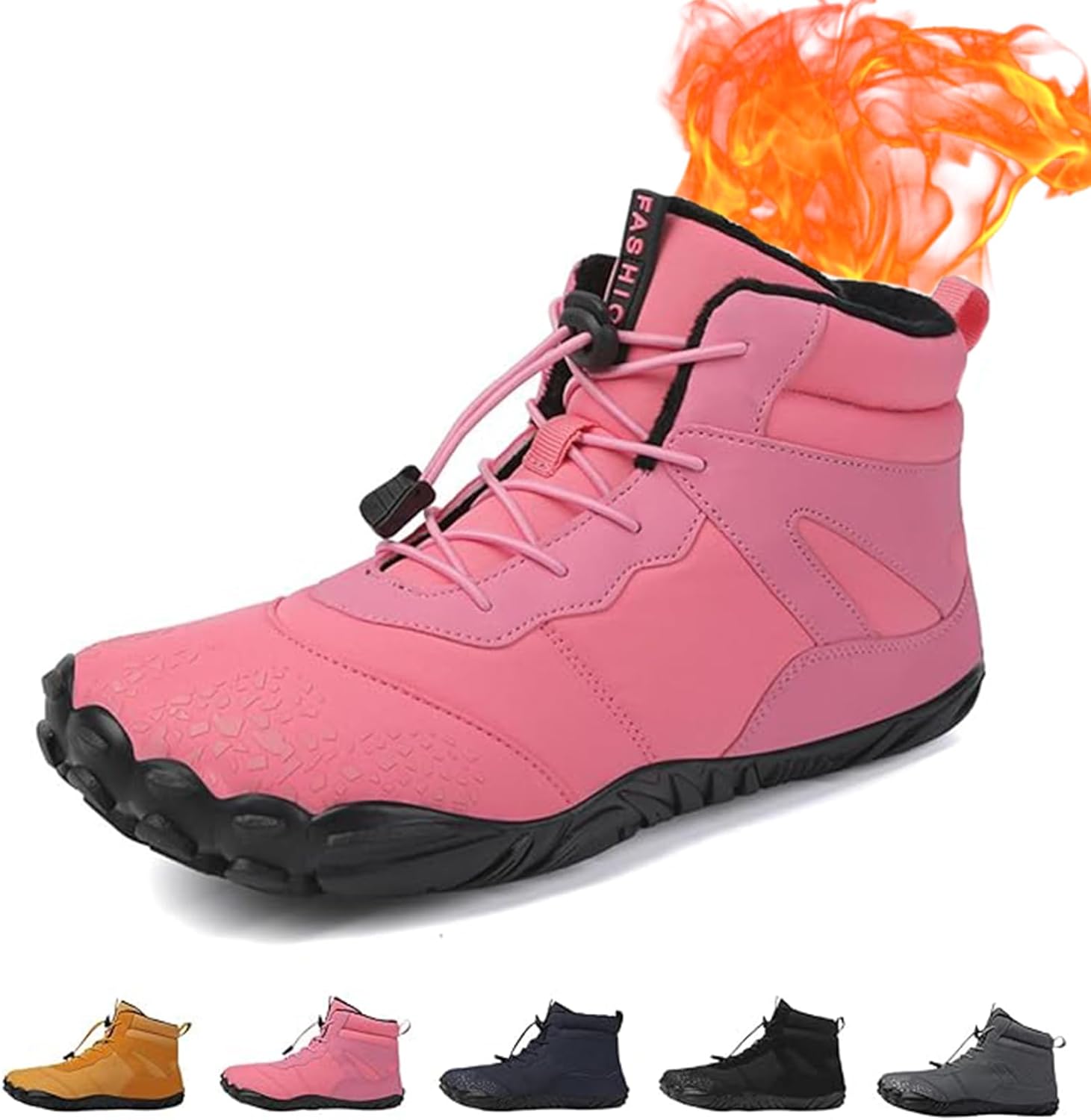 

Водонепроницаемые зимние туфли Giltpeak, удобные ботинки Pro, противоскользящие и водонепроницаемые зимние, для мужчин и женщин, Q-pink