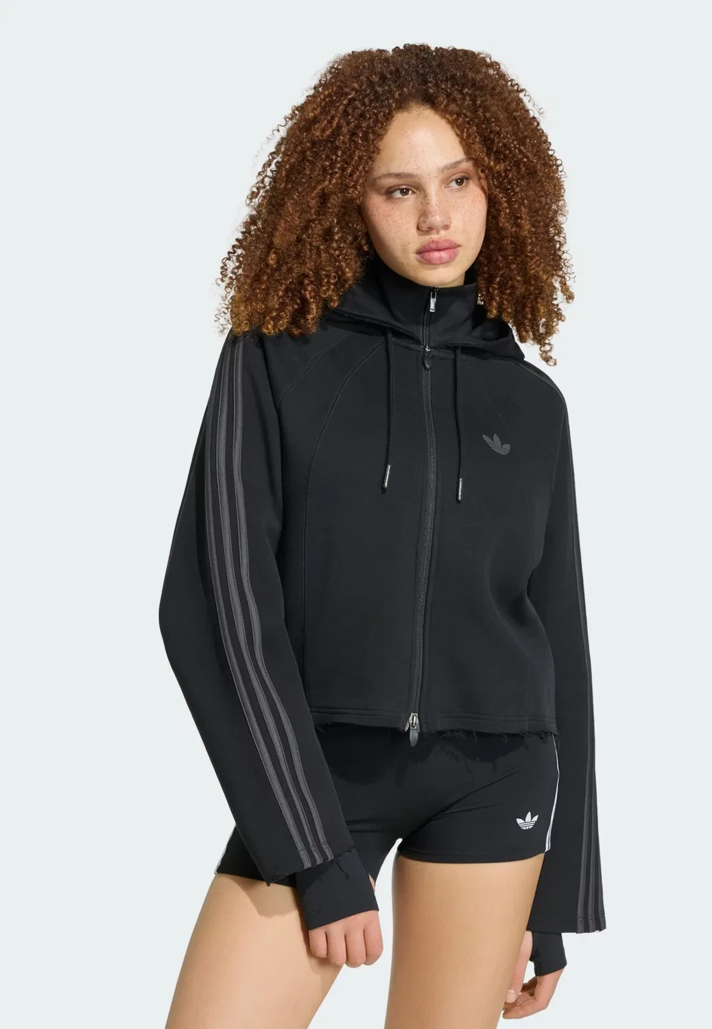 Худи на молнии Adidas Originals SST 2.0 черного цвета — фото 2