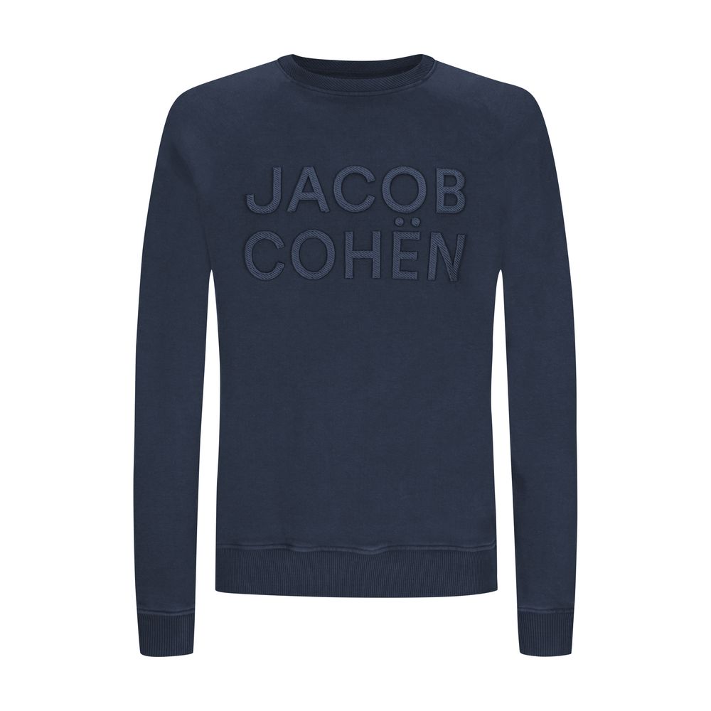 

Синий хлопковый мужской свитер Jacob Cohen