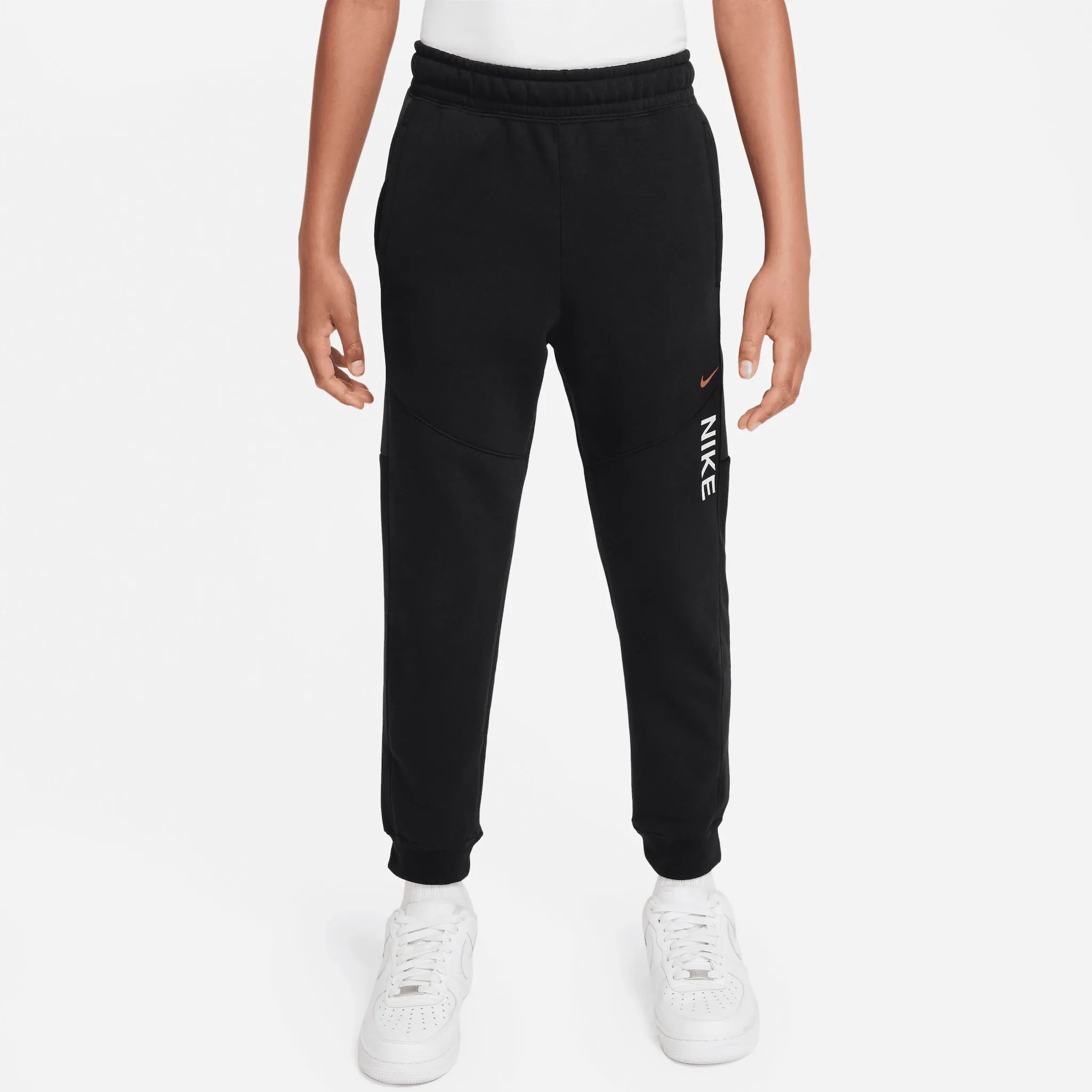 

Брюки для бега Nike Sportswear «B NSW HYBRID FLC JOGGER BB», цвет BLACK/OFF NOIR/BLACK
