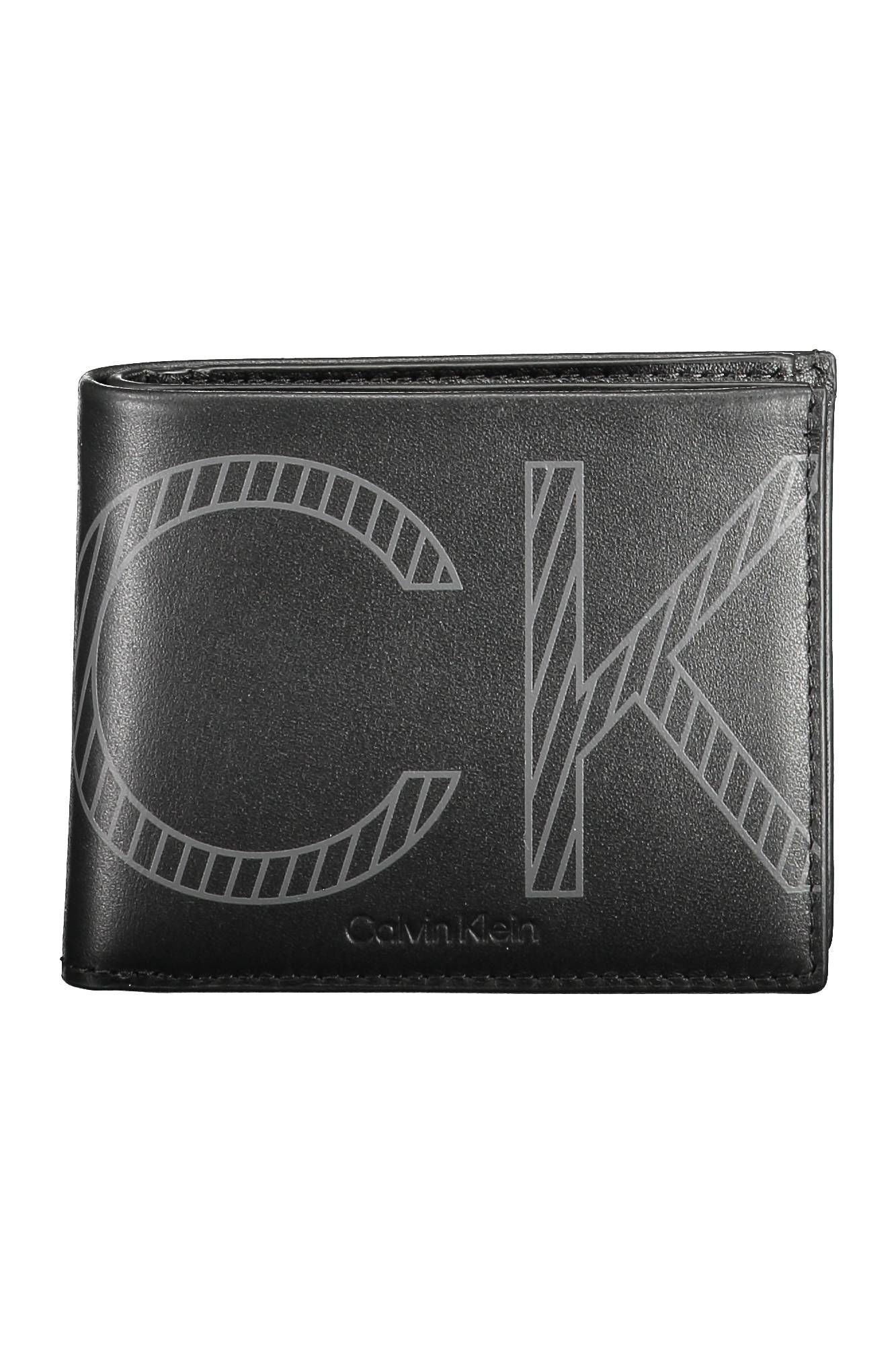 

Черный кожаный мужской кошелек Calvin Klein