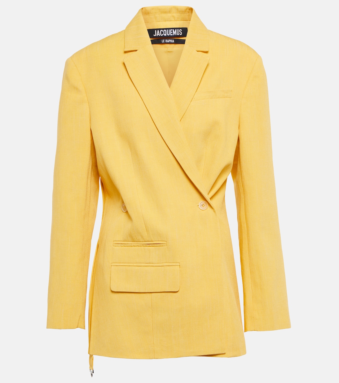 

Блейзер La Veste Tibau из смесового льна Jacquemus, желтый