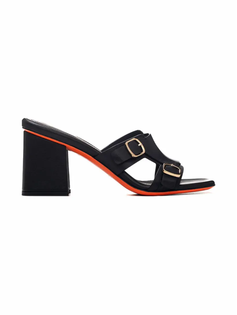 

Кожаные мюли Santoni, черный