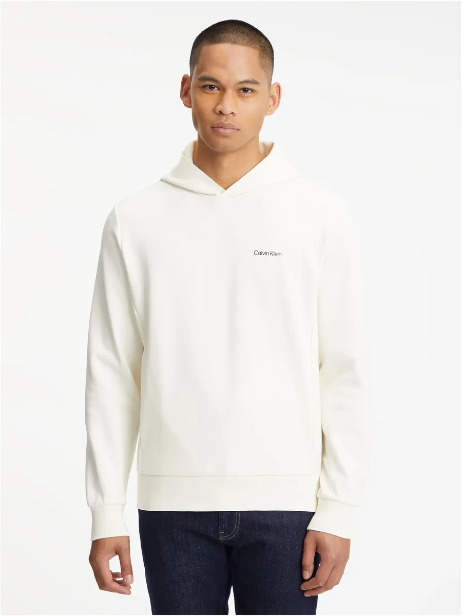 

Толстовка Calvin Klein с капюшоном "Sweatshirt MICRO LOGO RE", с надписью-логотипом, цвет Vanilla Ice