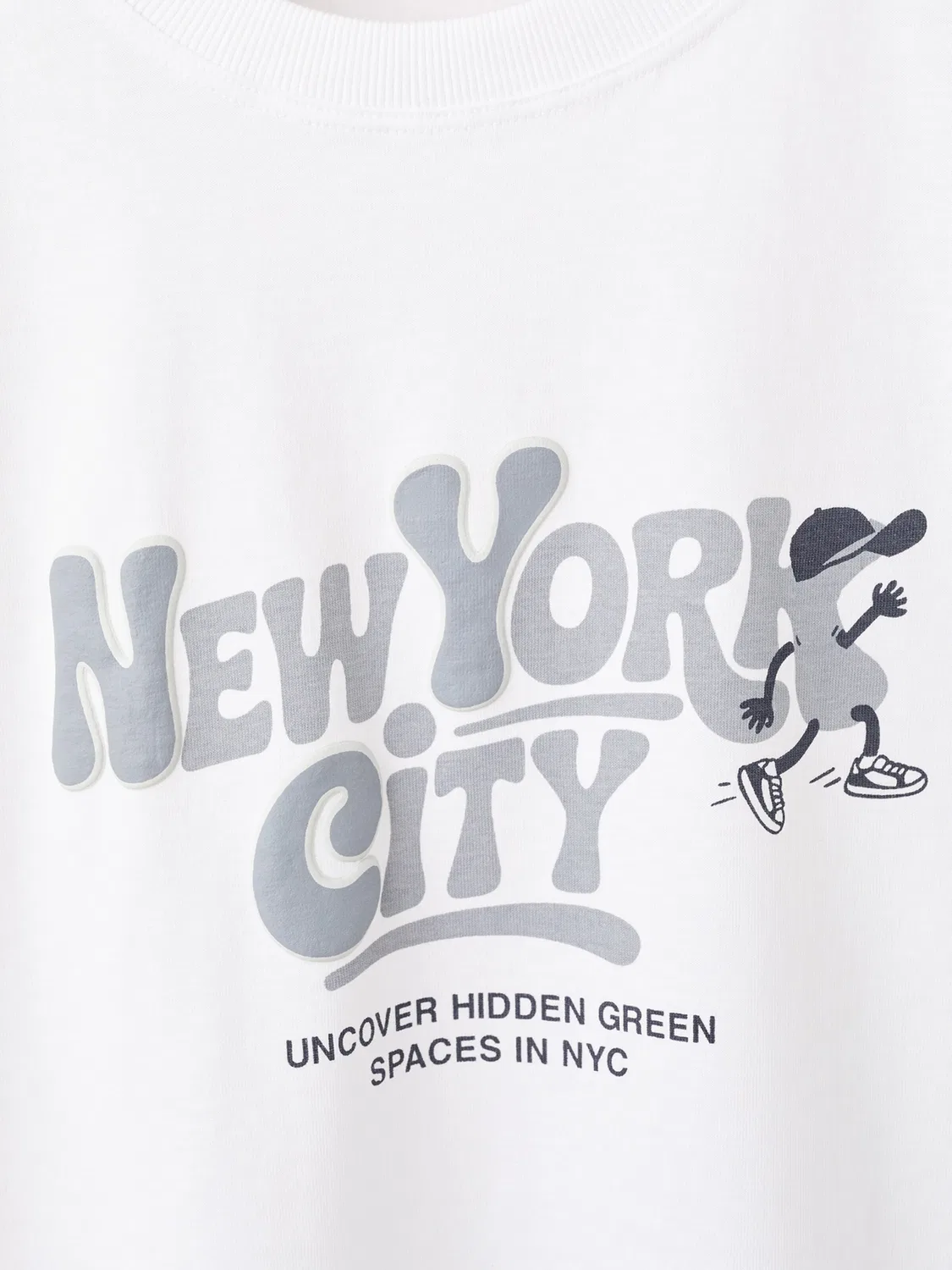 Футболка 'NEWYORK' Mango Kids, White — фото 3