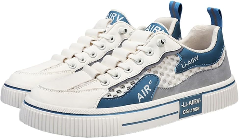 

Мужские кроссовки с дышащей сеткой для летнего бега, с нескользящей подошвой, разноцветная, удобная, с толстой подошвой Lexamen