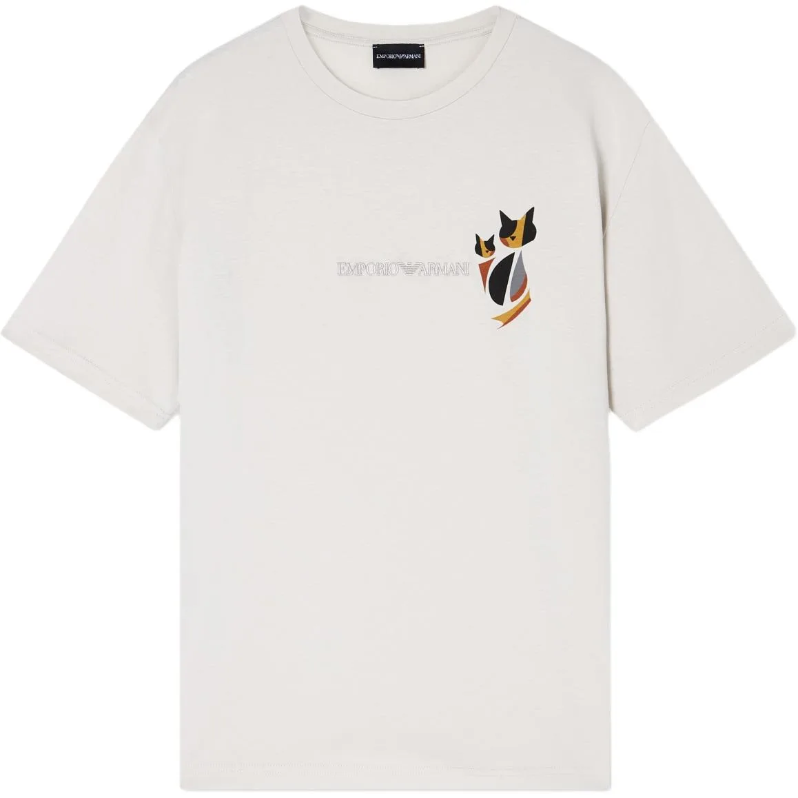 Футболка Après collection-print EMPORIO ARMANI, светло-umber
