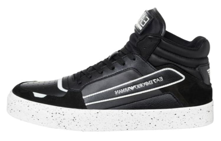 

Кроссовки EMPORIO ARMANI EA7 Skateboarding Shoes Men High-top White/Black, белый/черный