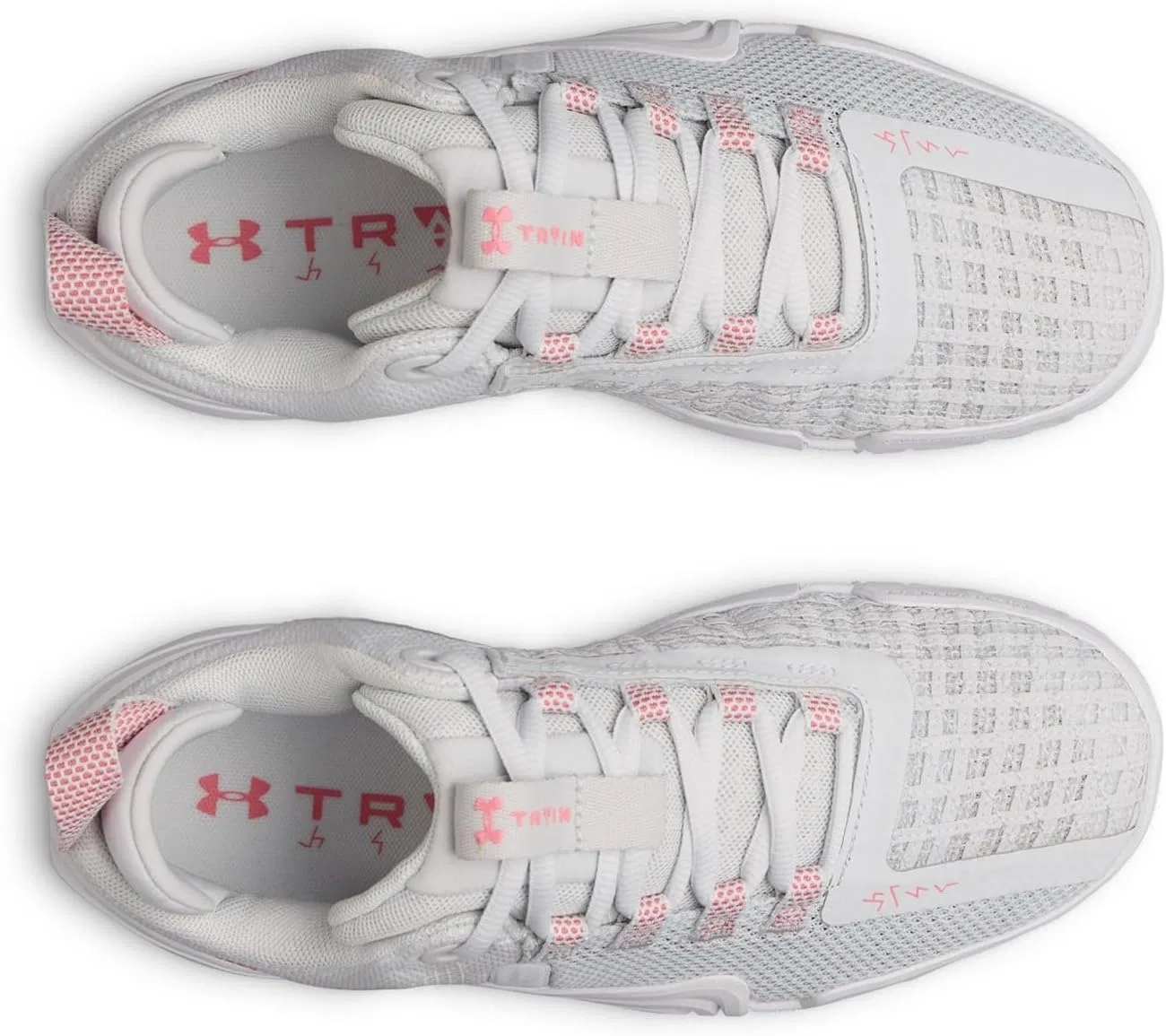 Мужские тренировочные кроссовки Under Armour TriBase Reign 6, белый/розовый/серый — фото 4