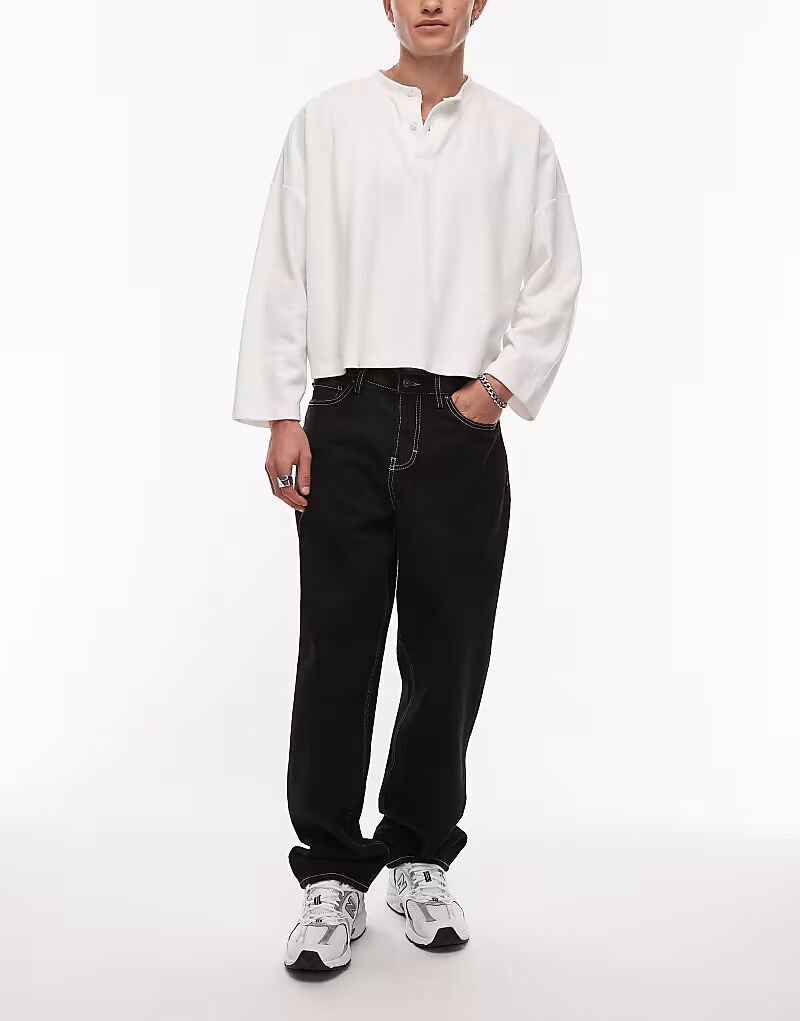 

Джинсы свободного кроя с пятью карманами черного цвета Element