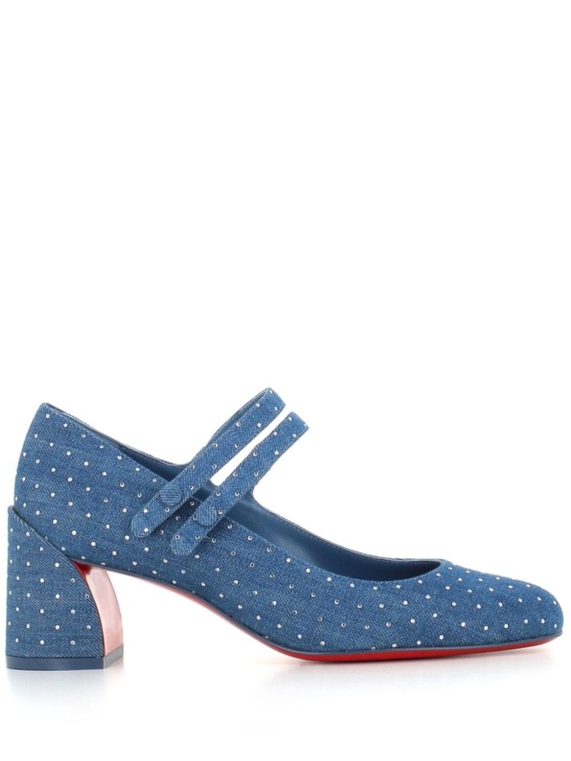 

Christian Louboutin туфли-лодочки Miss Jane Plum Strass, синий