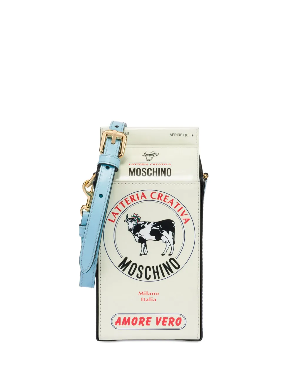 

Сумка на плечо Milk Carton Moschino, белый