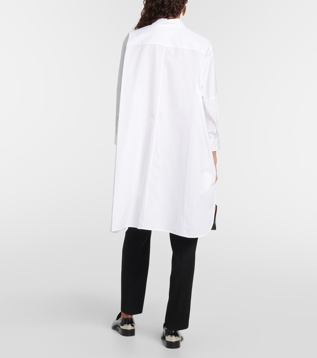 Рубашка из хлопкового поплина Jil Sander, белый — фото 3